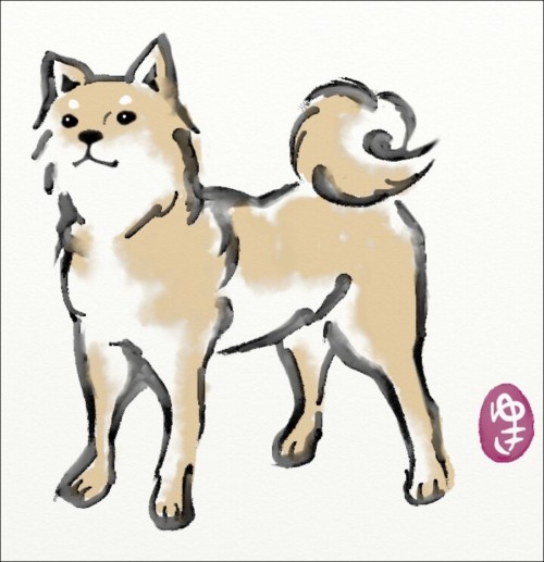 犬のイラストを描こう パソコン教室 き な こ みどりの街きたならしの