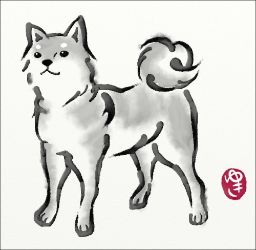 犬のイラストを描こう パソコン教室 き な こ みどりの街きたならしの